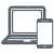 laptop and phone icon